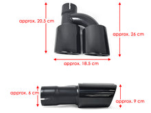 Gloss Black Diffuser Exhaust Tips For Audi A5 F5 S-line 2017-2019