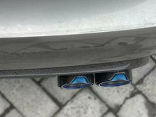 4x Carbon Fiber Exhaust Tips for BMW F80 M3 F82 M4 65-67mm pipes Gloss Blue Inner