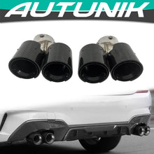 Glossy Carbon Fiber Exhaust Tips Muffler Pipes for BMW G20 G21 G42 G22 G23 G26