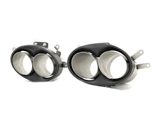 Matte Carbon Fiber Exhaust Tips for Audi RS6 C7 C8 RS7 Akrapovic Style Tailpipes