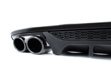 Black Rear Diffuser + Exhaust Tips for Audi A4 B9 S-line Sport Bumper 2017-2019
