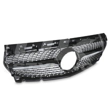 Gloss Black Diamond Front Grill Grille for Mercedes Benz CLA C117 2013-2019