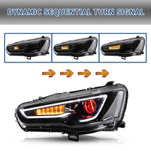 Projector Headlights with Demon Eye for Mitsubishi Lancer EVO X 2008-2020