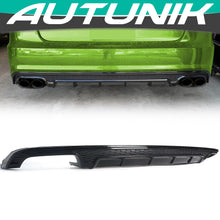 S6 Style Rear Diffuser Glossy Black For Audi A6 C7 Standard 2015-2018
