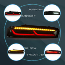LED Smoke Tail Lights For Chevrolet Camaro 2016-2018 W/Sequential Signal
