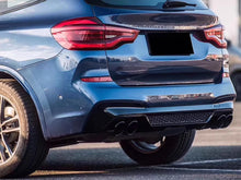 Black Rear Diffuser Exhaust Tips - BMW X3 G01 xDrive30i Sport 18-21