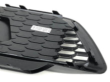 Black Front Bumper Fog Light Grilles Cover w/ ACC For Audi Q5 SQ5 FY S Line 2017+
