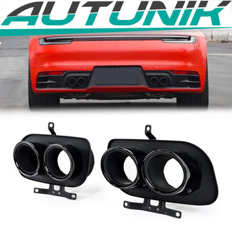 Stainless Steel Sport Muffler Pipe Exhaust Tips for Porsche 911 Carrera S 992 2019 up