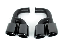 Black Exhaust Pipes Tips For Porsche Cayenne Base 92A Hybird 958 2011-2014