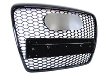 Honeycomb Front Grille Grill Glossy Black For Audi A6 C6 4F Allroad 2004-2011