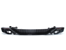 RS7 Style Diffuser w/ Exhaust Tips Black For Audi A7 C8 S-line 2018+