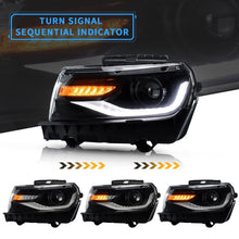 Headlights LED DRL Set For Chevrolet Camaro 2014 2015 Front Lamps Assembly