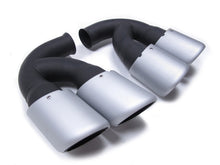 Brushed Silver Exhaust Pipe Muffler Tips For Porsche Cayenne V8 GTS Turbo S 11-14 et9
