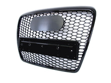 Honeycomb Front Grille Grill Glossy Black For Audi A6 C6 4F Allroad 2004-2011