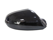 Glossy Black Side Mirror Cover Caps For Audi A6 C7 A6 S6 RS6 12-18 w/o Lane Assist