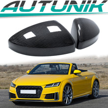 Fit for 2015-2022 Audi TT MK3 R8 Real Carbon Fiber Mirror Cover Caps Replacement w/o Lane Assist mc17