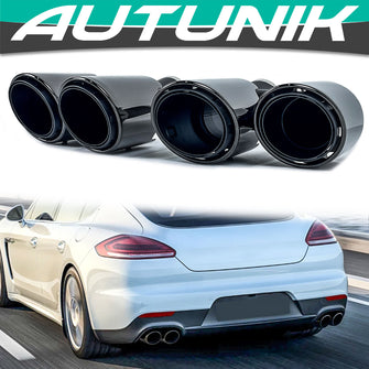 Sport Look Exhaust Muffler Tips for 2010-2013 Porsche Panamera 970