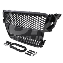 Honeycomb Debadged Badgeless Black Mesh Race Grill Grille For AUDI A5 8T 08-11