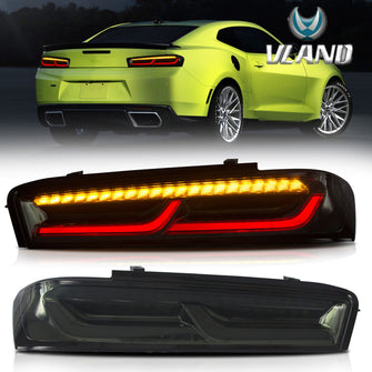 LED Smoke Tail Lights For Chevrolet Camaro 2016-2018 W/Sequential Signal