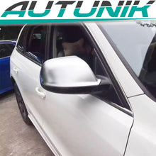 Matt Chrome Mirror Cover Caps For AUDI Q5 8R SQ5 Q7 09-17 W/O Lane Assist mc7