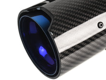4x Carbon Fiber Exhaust Tips for BMW F80 M3 F82 M4 65-67mm pipes Gloss Blue Inner
