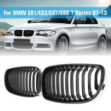 Front Kidney Grille Grill Gloss Black For BMW 1 Series E81 E82 E87 E88 LCI 07-13