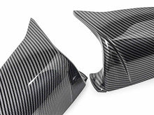L+R Carbon Look O/S Wing Mirror Cover Caps for BMW 5 Series E60 E61 6 Series E63 E64 LCI 08-11