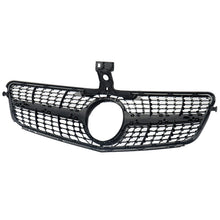 Front Grille Grill Diamond Black For Mercedes Benz C-Class W204 S204 2008-2014