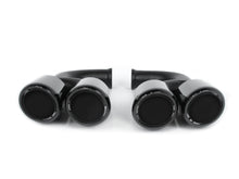 Black Exhaust Pipes Tips For Porsche Cayenne Base 92A Hybird 958 2011-2014