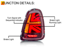 RED LED Rear Tail Lights For BMW Mini Cooper R59 R58 R57 R56 2011-2013