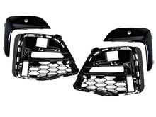 Front Bumper Fog Light Grill Cover + Black Trim for BMW 3 Series G20 M Sport 2019-2022