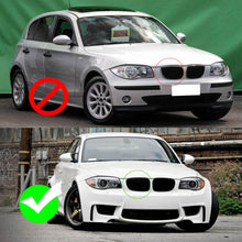 Front Kidney Grille Grill Gloss Black For BMW 1 Series E81 E82 E87 E88 LCI 07-13