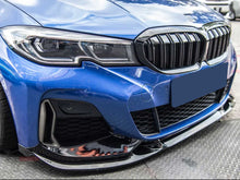 Black Front Bumper Fog Light Grille Cover For BMW 3 Series G20 Sedan M Sport Bumper 19-22