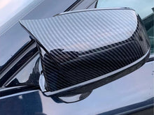 L+R Carbon Look O/S Wing Mirror Cover Caps for BMW 5 Series E60 E61 6 Series E63 E64 LCI 08-11