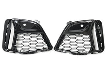 Black Front Bumper Fog Light Grille Cover For BMW 3 Series G20 Sedan M Sport Bumper 19-22