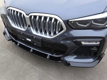 4 PCS Gloss Black Front Bumper Spoiler Splitter Lip For BMW X6 G06 M Sport Bumper 2019-2023