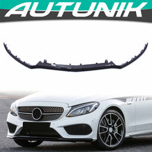 Front Bumper Lip Trim Molding 3PCS For Mercedes W205 C205 C300 C350 C43 AMG 2015 2016 2017 2018 di98