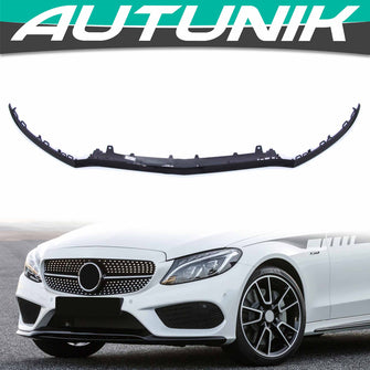 Front Bumper Lip Trim Molding 3PCS For Mercedes W205 C205 C300 C350 C43 AMG 2015 2016 2017 2018 di98