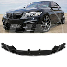 Front Splitter Low Spoiler Lip Valance Gloss Black For BMW 2 Series F22 14-21