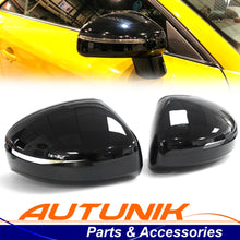 Glossy Black Rearview Mirror Cover Caps Replacement for Audi R8 TT MK2 8J TTS TT RS 06-14