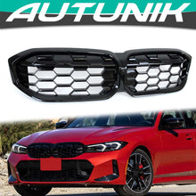 Gloss Black Diamond Front Kidney Grill Grille for BMW G20 330i M340i 2023+