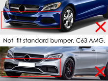 3Pcs Front Bumper Lip Moulding Trim Chrome For Mercedes C Class W205 C205 C43 AMG Line 2014-2018