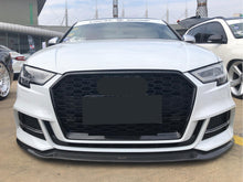 Honeycomb Grille Front Hood Bumper Grill Black For Audi A3 S3 w/o ACC 2017-2019