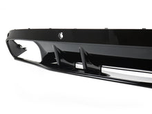 Gloss Black Rear Diffuser Exhaust Tips Mercedes C-Class W205 S205 2015-2021 standard bumper