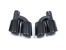 Gloss Black Rear Diffuser with Exhaust Tips For AUDI A4 B9 S Line Facelift 20-24 with 1 pipe each side