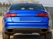 S6 Style Rear Diffuser Glossy Black For Audi A6 C7 Standard 2015-2018