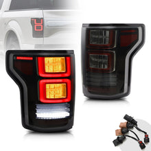 Smoked LED Tail Lights for 2015-2020 Ford F150 F-150 Yellow Turn Singal