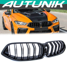 Glossy Black Front Kidney Grille Grill for BMW G14 8 Series W/O Camera