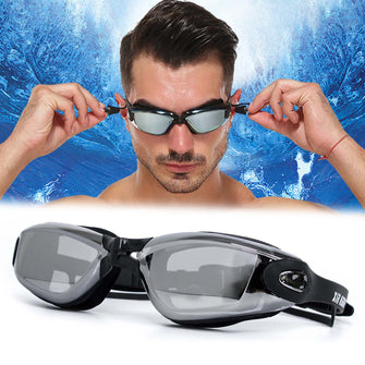 Swimming Goggles with Prescription Anti-Fog UV Protection Goggles -1.5 to -8.0 for Men and Women