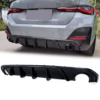 Glossy Black Rear Diffuser for BMW 4 Series G26 Diffuser Gran Coupe M-Sport bumper 2021+